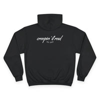 Creepin' It Real x Champion Hoodie (White Font)