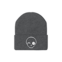 creepin' it real ICON knit toque / white font