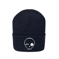 creepin' it real ICON knit toque / white font