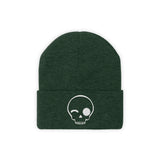 creepin' it real ICON knit toque / white font